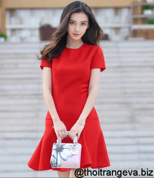 Sức quyến rũ của những chiếc váy đầm đơn sắc đỏ  Thời trang  Việt Giải Trí