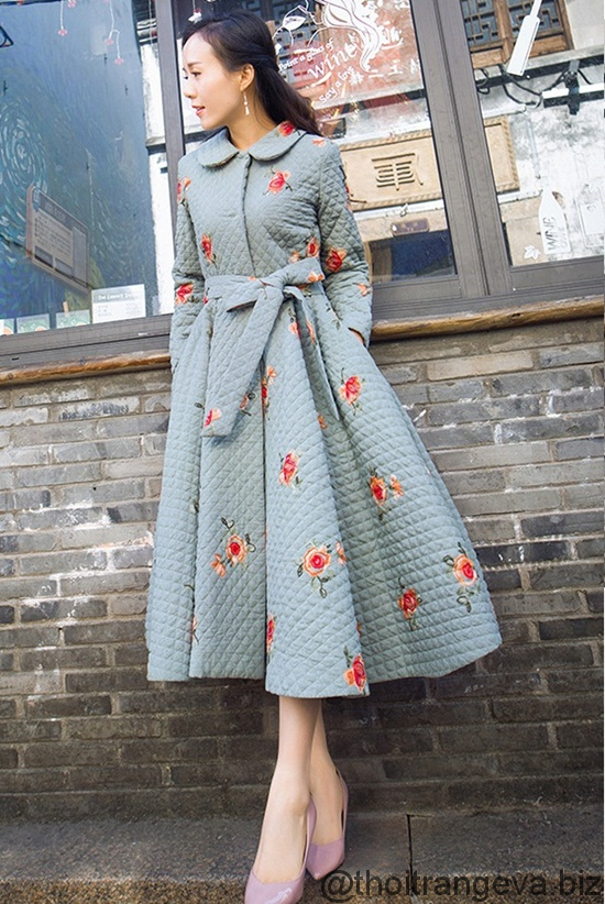 Áo khoác dạ nữ dáng váy xòe đẹp đông lãng mạn không lạnh  Thời trang   Việt Giải Trí